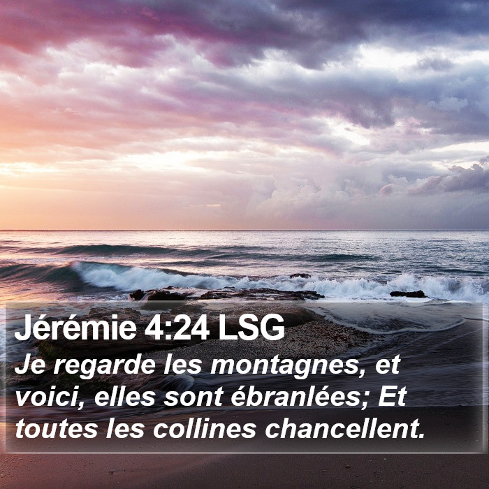 Jérémie 4:24 LSG Bible Study