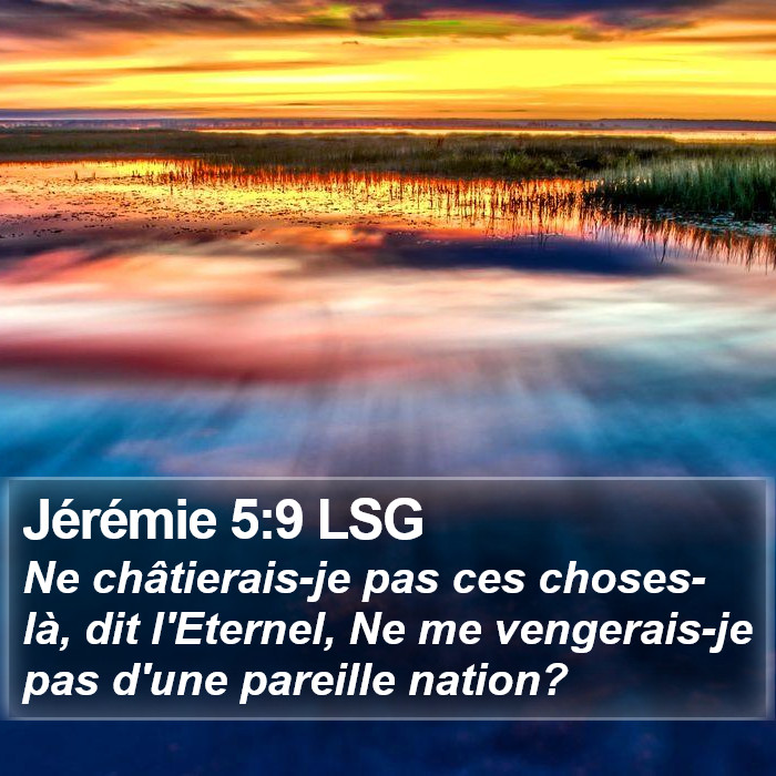 Jérémie 5:9 LSG Bible Study