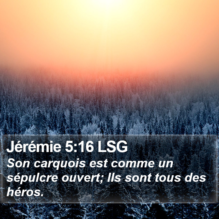 Jérémie 5:16 LSG Bible Study