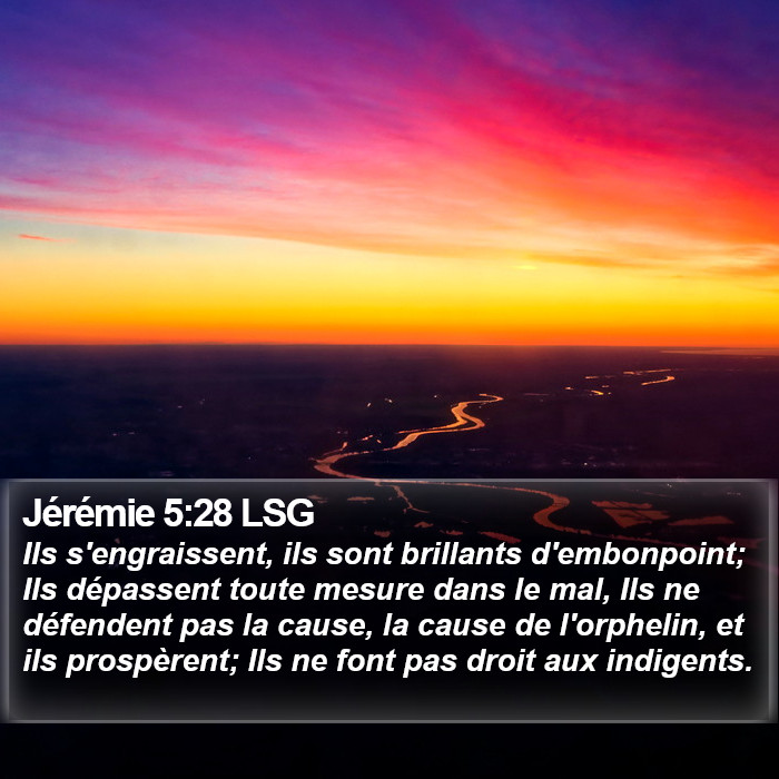 Jérémie 5:28 LSG Bible Study