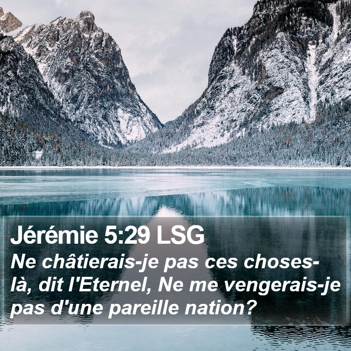Jérémie 5:29 LSG Bible Study