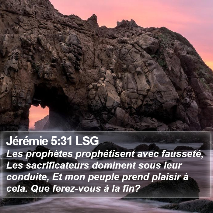 Jérémie 5:31 LSG Bible Study