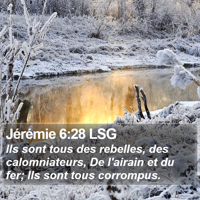 Jérémie 6:28 LSG Bible Study
