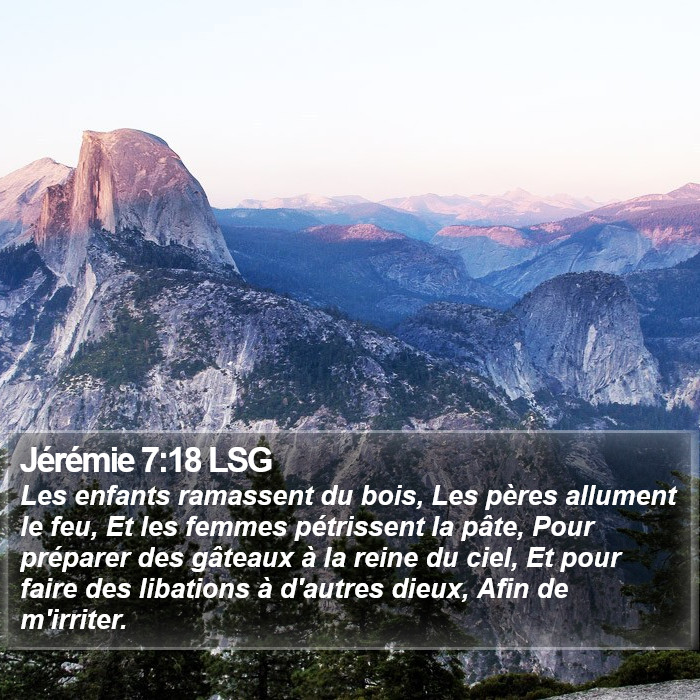 Jérémie 7:18 LSG Bible Study