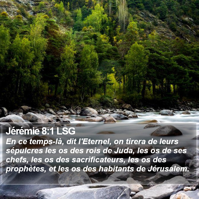 Jérémie 8:1 LSG Bible Study