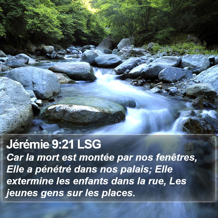 Jérémie 9:21 LSG Bible Study