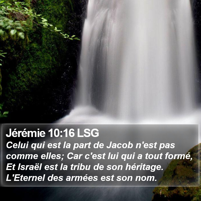 Jérémie 10:16 LSG Bible Study