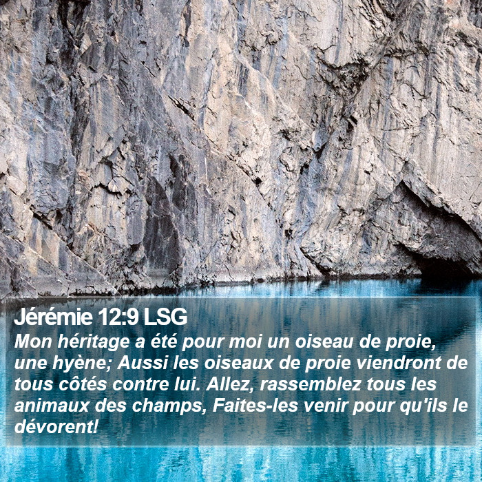 Jérémie 12:9 LSG Bible Study