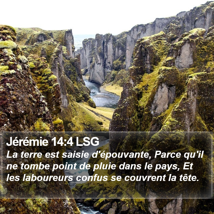 Jérémie 14:4 LSG Bible Study
