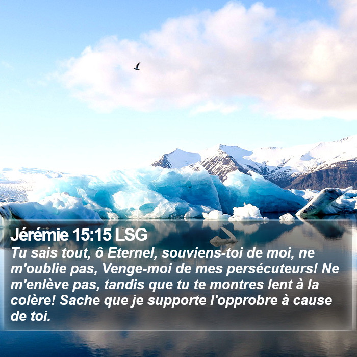 Jérémie 15:15 LSG Bible Study