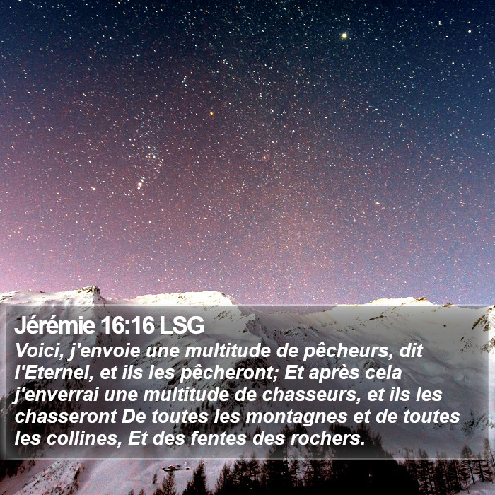 Jérémie 16:16 LSG Bible Study