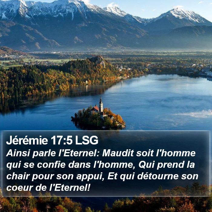 Jérémie 17:5 LSG Bible Study
