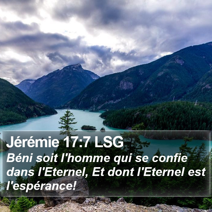 Jérémie 17:7 LSG Bible Study