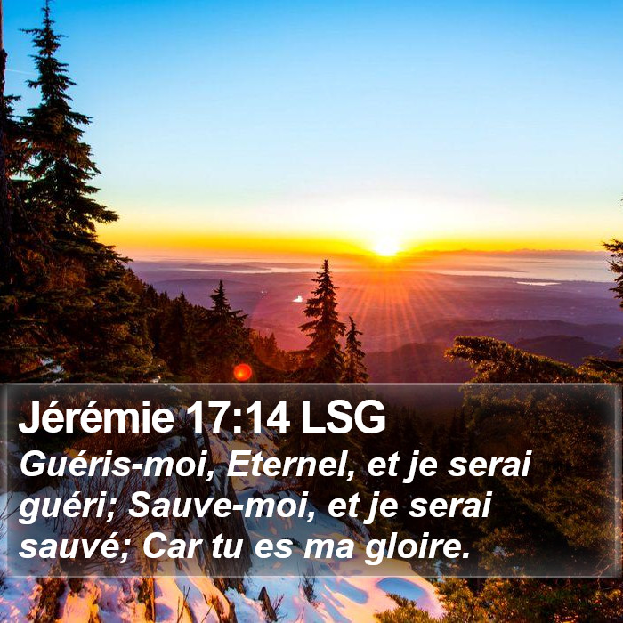Jérémie 17:14 LSG Bible Study