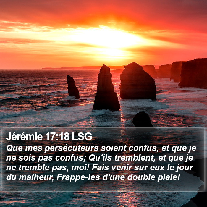Jérémie 17:18 LSG Bible Study
