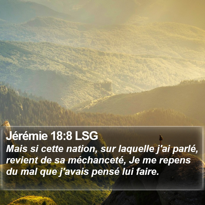 Jérémie 18:8 LSG Bible Study