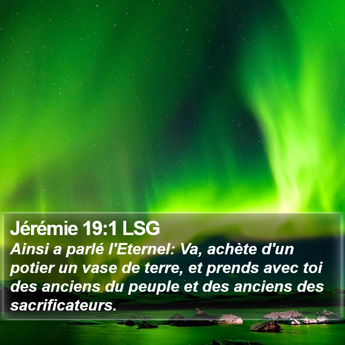 Jérémie 19:1 LSG Bible Study