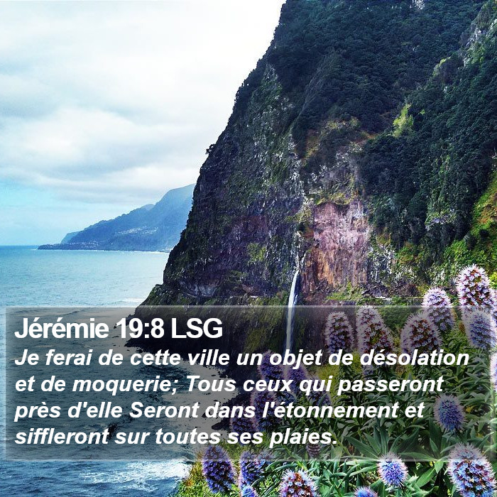Jérémie 19:8 LSG Bible Study