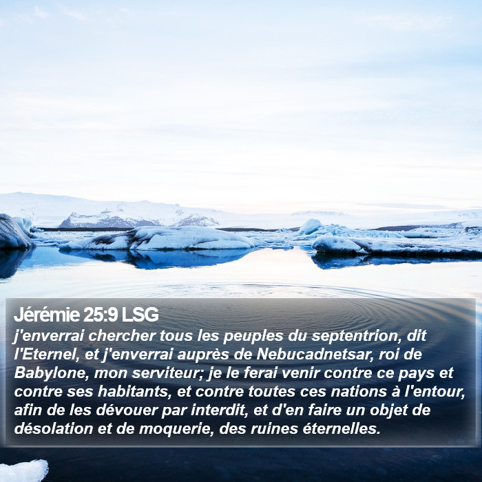 Jérémie 25:9 LSG Bible Study