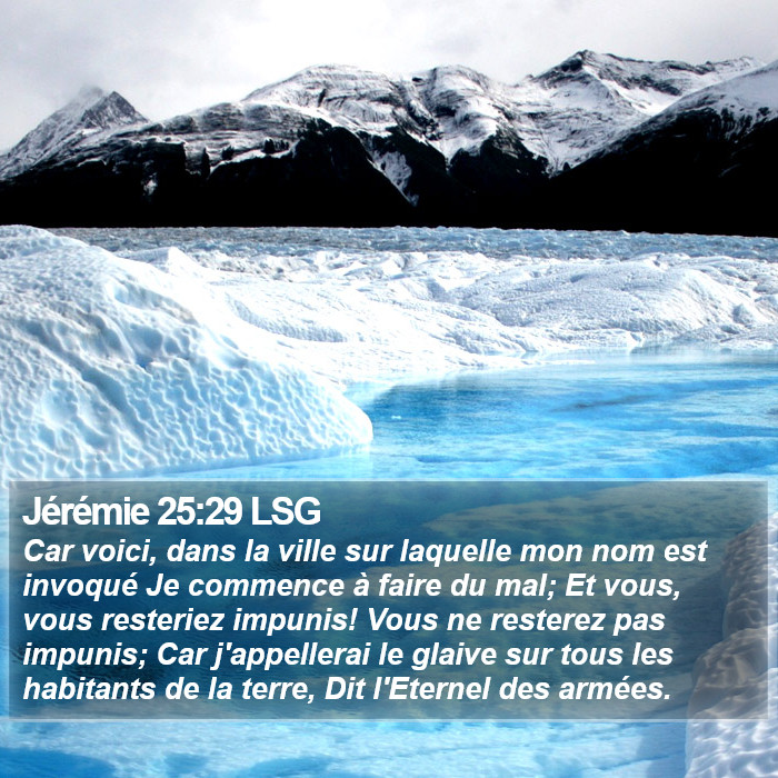 Jérémie 25:29 LSG Bible Study