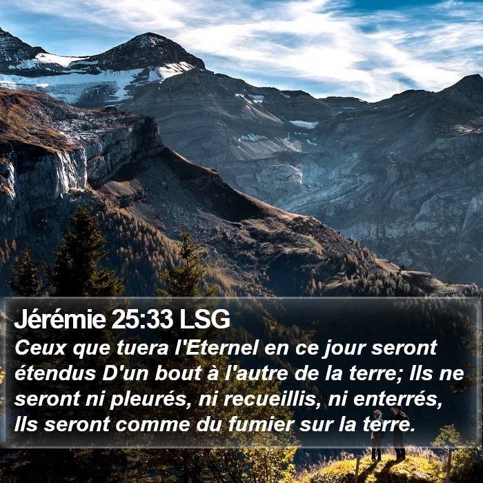 Jérémie 25:33 LSG Bible Study