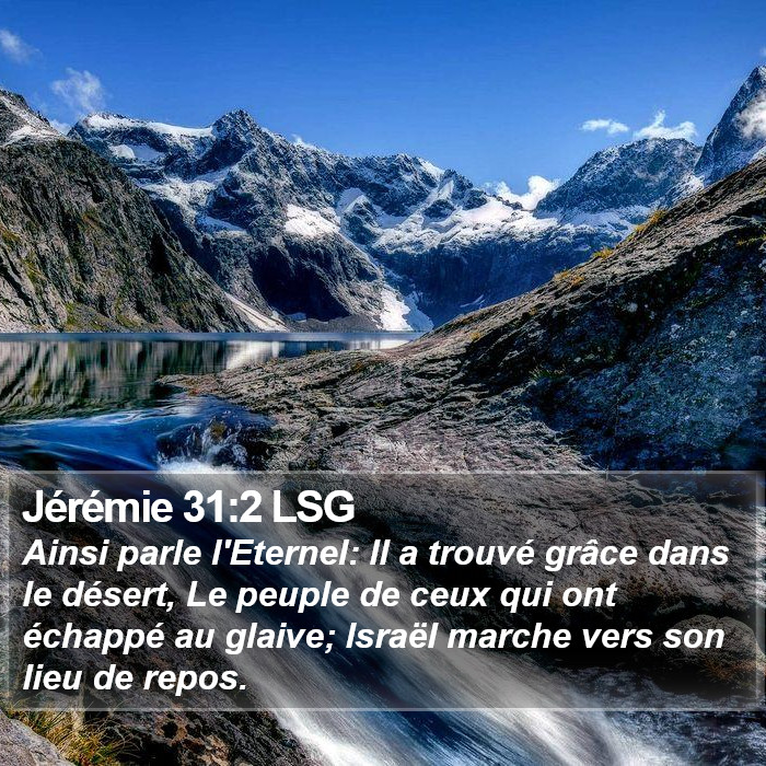 Jérémie 31:2 LSG Bible Study