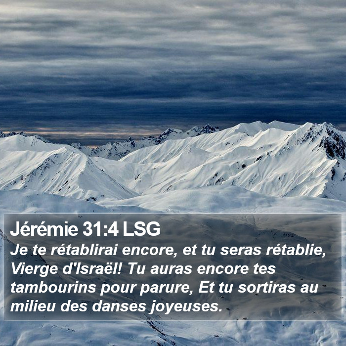 Jérémie 31:4 LSG Bible Study