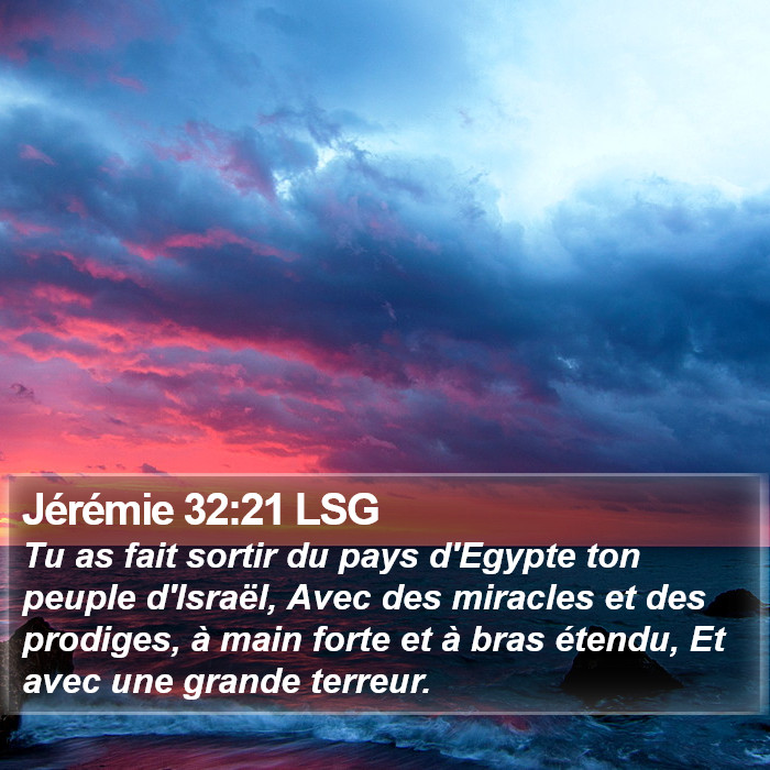 Jérémie 32:21 LSG Bible Study