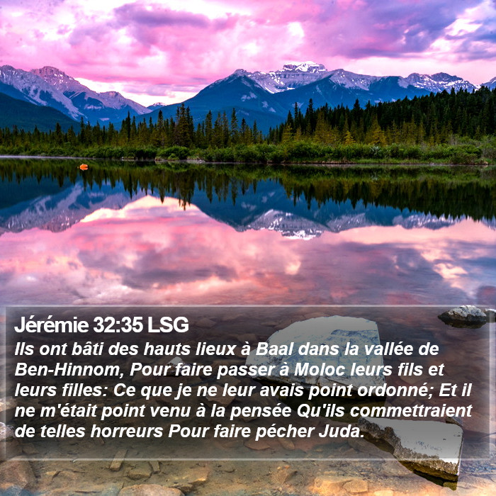 Jérémie 32:35 LSG Bible Study