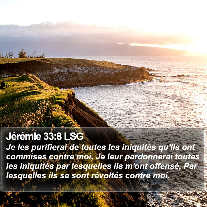 Jérémie 33:8 LSG Bible Study