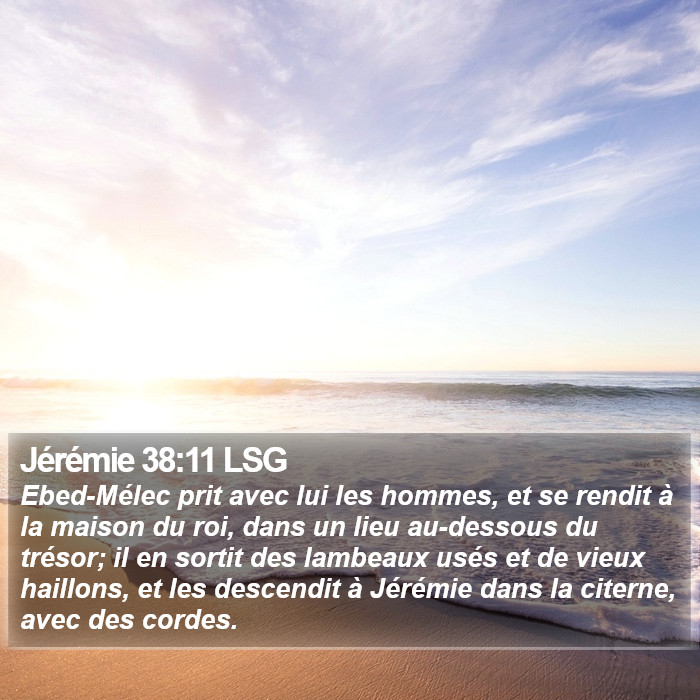Jérémie 38:11 LSG Bible Study