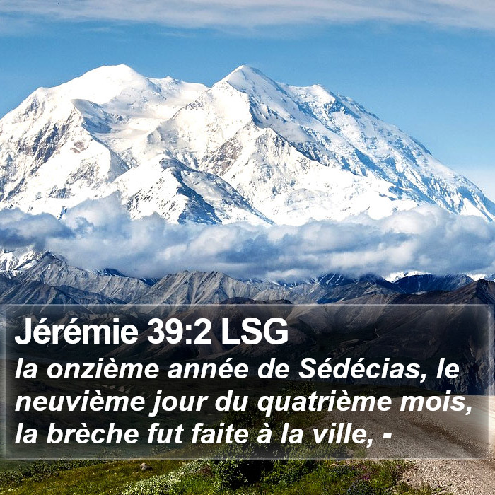 Jérémie 39:2 LSG Bible Study