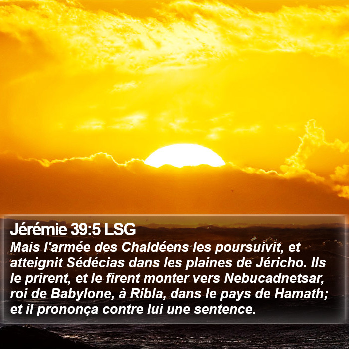 Jérémie 39:5 LSG Bible Study