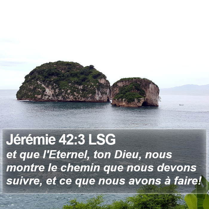 Jérémie 42:3 LSG Bible Study