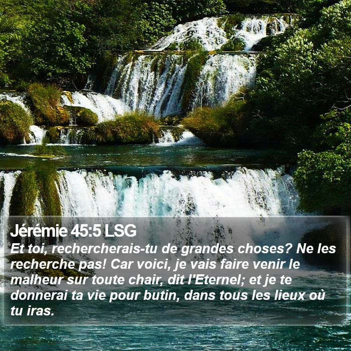 Jérémie 45:5 LSG Bible Study