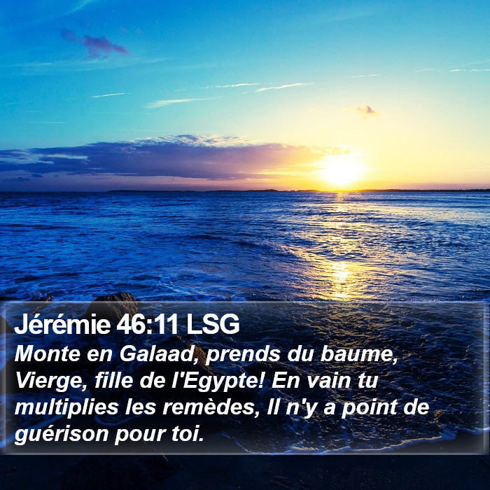 Jérémie 46:11 LSG Bible Study