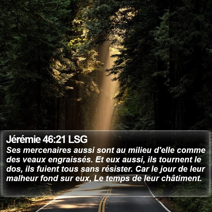 Jérémie 46:21 LSG Bible Study