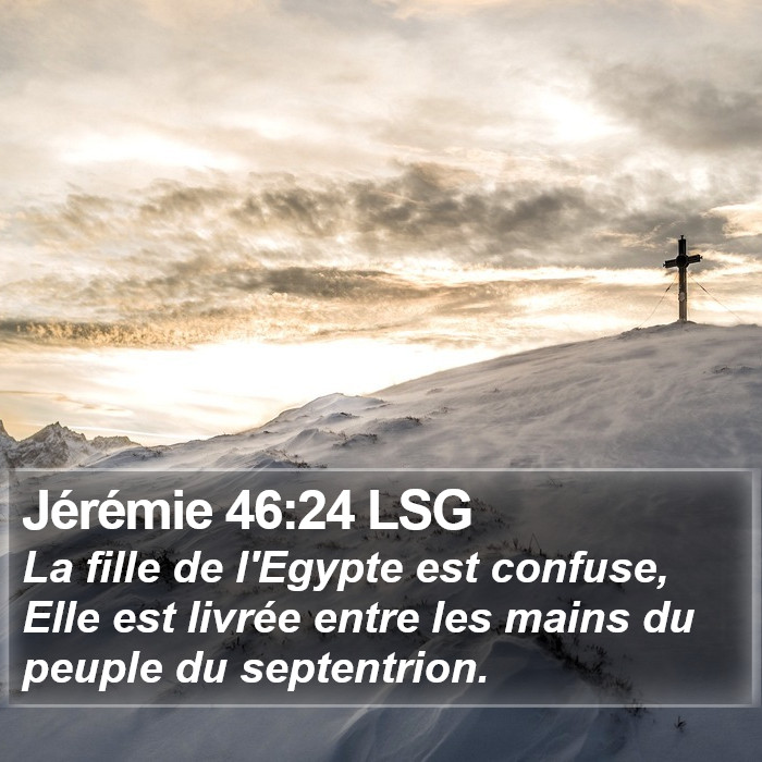 Jérémie 46:24 LSG Bible Study