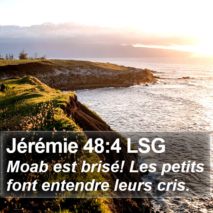 Jérémie 48:4 LSG Bible Study