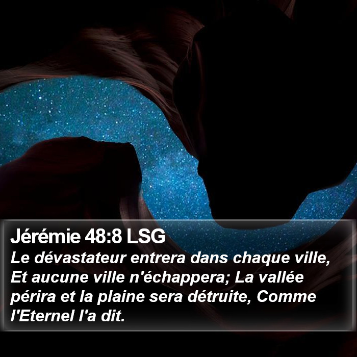Jérémie 48:8 LSG Bible Study