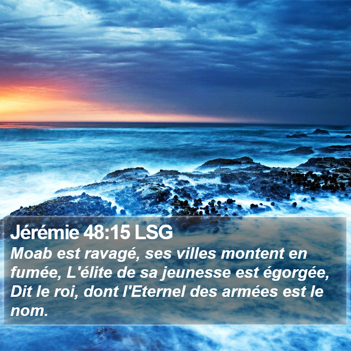 Jérémie 48:15 LSG Bible Study