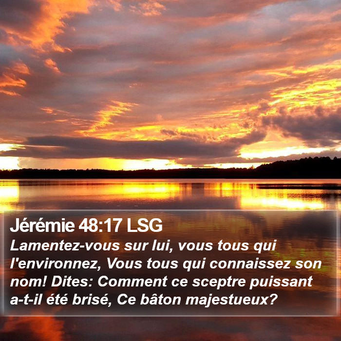 Jérémie 48:17 LSG Bible Study