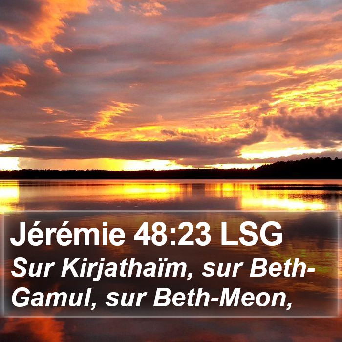 Jérémie 48:23 LSG Bible Study