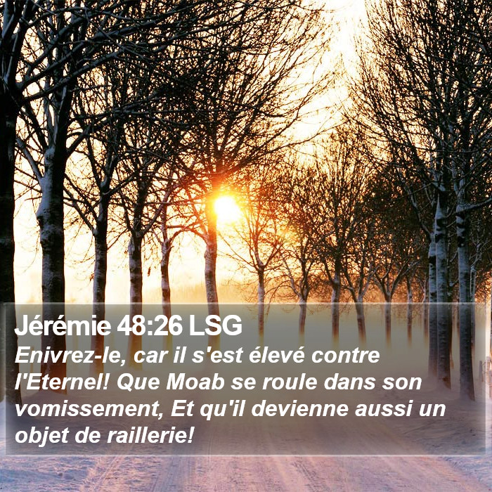 Jérémie 48:26 LSG Bible Study