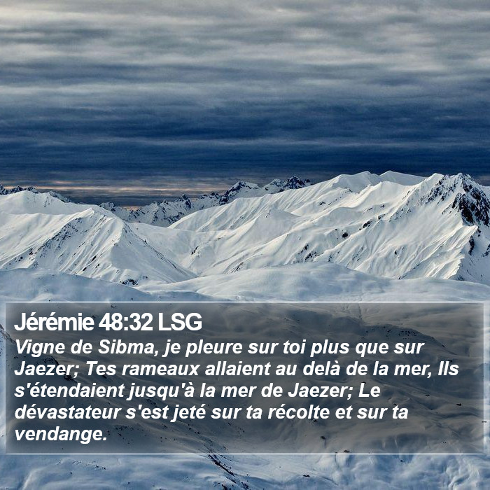 Jérémie 48:32 LSG Bible Study