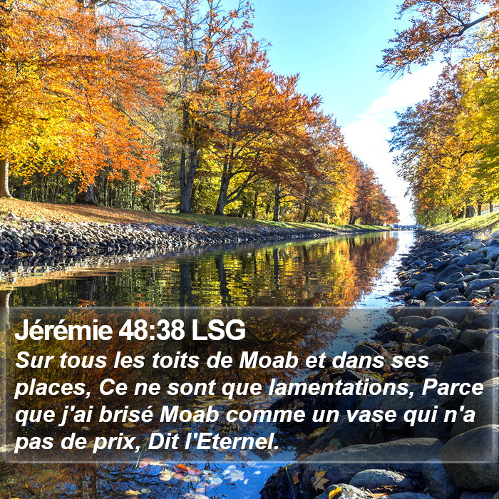 Jérémie 48:38 LSG Bible Study