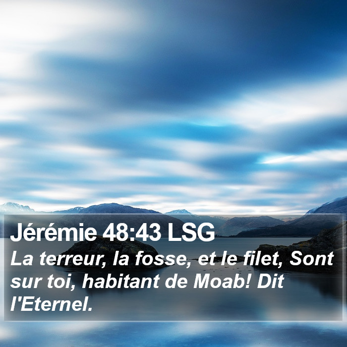 Jérémie 48:43 LSG Bible Study
