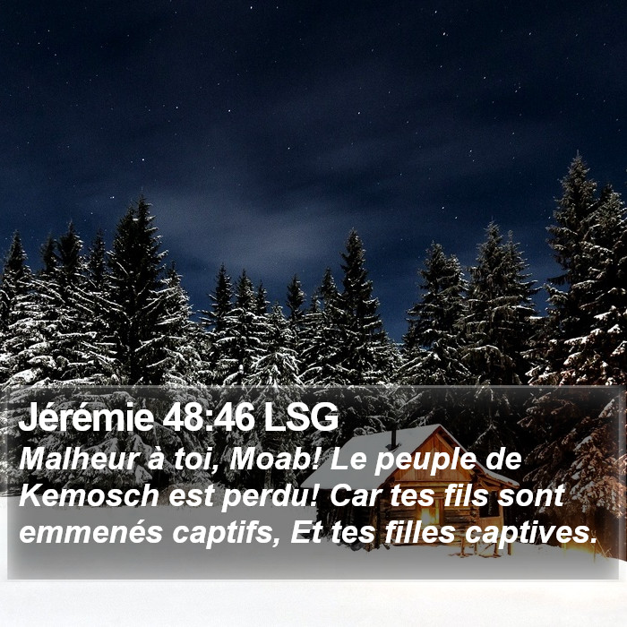 Jérémie 48:46 LSG Bible Study