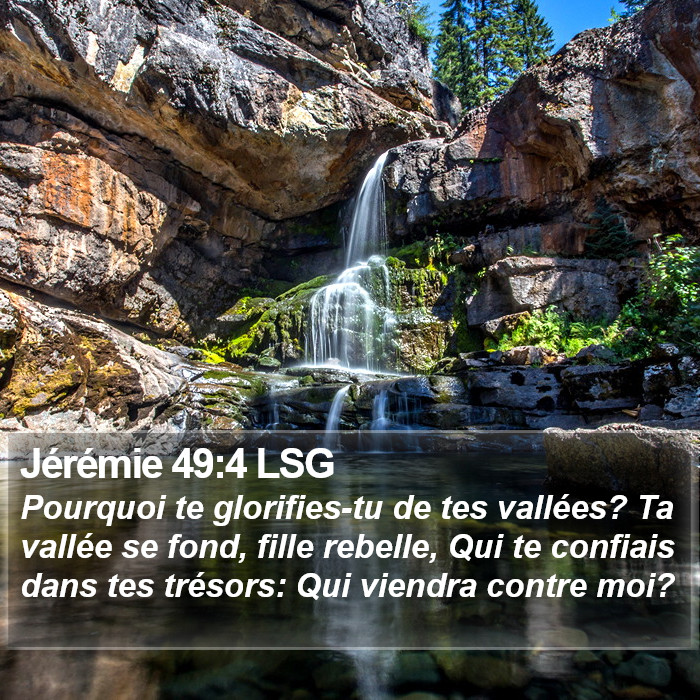 Jérémie 49:4 LSG Bible Study