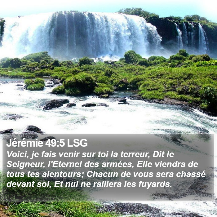 Jérémie 49:5 LSG Bible Study